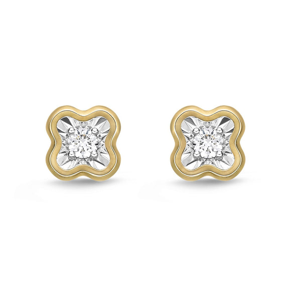 FEFD106_00 My First Diamond Illusion-setting Earrings