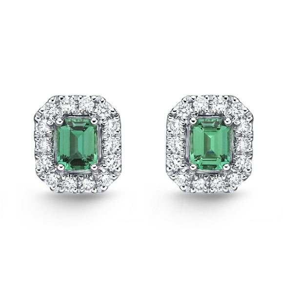 FESUE06_EM Stack'em Up Emerald Studs Earrings