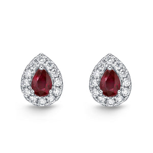 FESUP07_RU Stack'em Up Ruby Studs Earrings