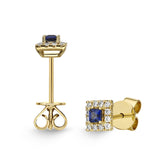 FESUS06_SB Stack'em Up Sapphire Studs Earrings