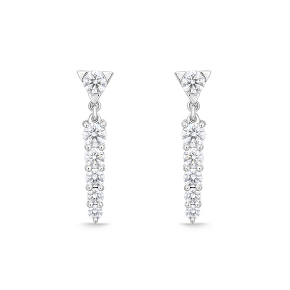 FEUB254_00 U-Basket Diamond Dangling Earrings