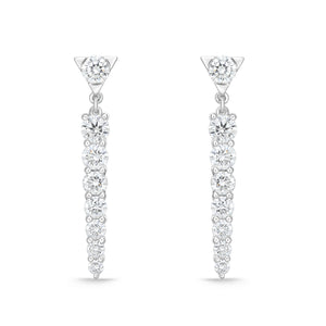 FEUB255_00 U-Basket Diamond Dangling Earrings