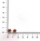 FEVL101_RU Valley of Light Ruby Illusion-setting Earrings