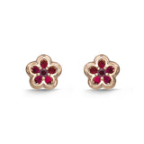 FEVL101_RU Valley of Light Ruby Illusion-setting Earrings