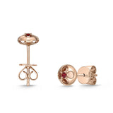 FEVL104_RU Valley of Light Ruby Illusion-setting Earrings