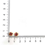 FEVL105_RU Valley of Light Ruby Illusion-setting Earrings