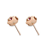 FEVL105_RU Valley of Light Ruby Illusion-setting Earrings