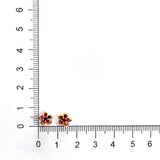FEVL106_RU Valley of Light Ruby Illusion-setting Earrings