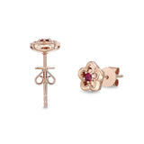 FEVL106_RU Valley of Light Ruby Illusion-setting Earrings