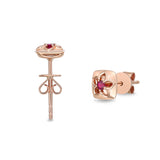 FEVL107_RU Valley of Light Ruby Illusion-setting Earrings