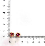 FEVL109_RU Valley of Light Ruby Illusion-setting Earrings