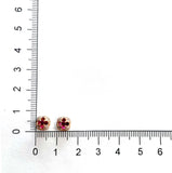 FEVL111_RU Valley of Light Ruby Illusion-setting Earrings