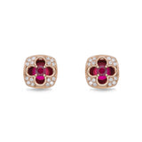 FEVL111_RU Valley of Light Ruby Illusion-setting Earrings