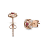 FEVL111_RU Valley of Light Ruby Illusion-setting Earrings