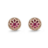 FEVL112_RU Valley of Light Ruby Illusion-setting Earrings