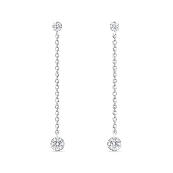 FEZY101_00 Dazzling by the Yard Diamond Dangling Earrings