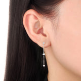 FEZY103_00 Dazzling by the Yard Diamond Dangling Earrings
