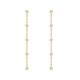 FEZY105_00 Dazzling by the Yard Diamond Dangling Earrings