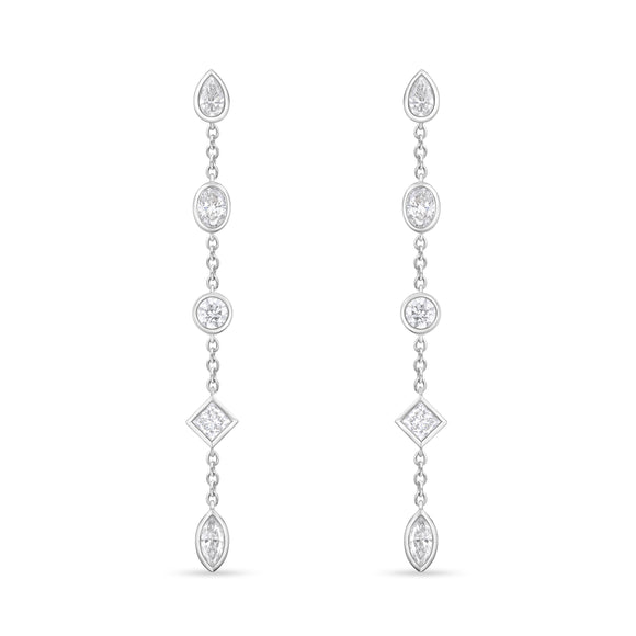 FEZY159_00 Dazzling by the Yard Diamond Dangling Earrings