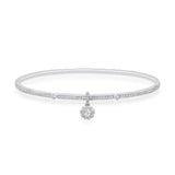 FGBQ304_00 Diamond Bouquets Oval Bangle