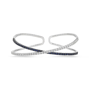 FGFX107_SB Flexi Bangle Sapphire Flexi Bangle