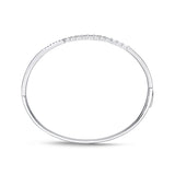 FGGA701_00 Geo Arts Diamond Oval Bangle