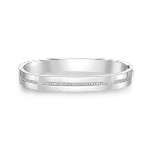FGLC102_00 L Collection Diamond Oval Bangle