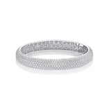 FGPV103_00 Pave Diamond Oval Bangle