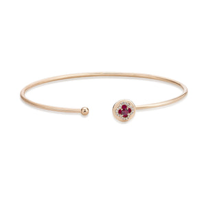 FGVL113_RU Valley of Light Ruby Illusion-setting Bangle