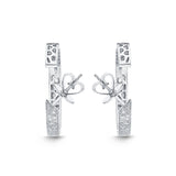 FHES103_00 Eternal Star Diamond Hoops