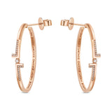 FHLC112_00 L Collection Diamond Hoops