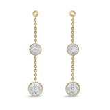 FJFD101_00 My First Diamond Illusion-setting Earrings