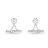 FJSUR02_00 Stack'em Up Diamond Jacket Earrings