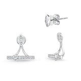 FJSUR02_00 Stack'em Up Diamond Jacket Earrings