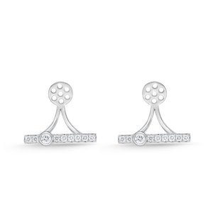 FJSUR04_00 Stack'em Up Diamond Jacket Earrings