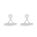 FJSUR04_00 Stack'em Up Diamond Jacket Earrings