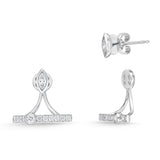 FJSUR04_00 Stack'em Up Diamond Jacket Earrings