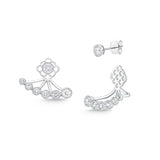 FJTU108_00 Toujours Diamond Jacket Earrings