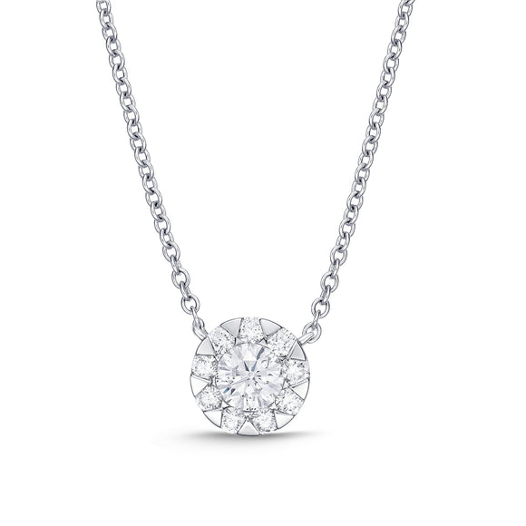 FNBQ131_00 Diamond Bouquets Fashion Necklace