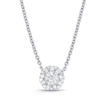FNBQ132_00 Diamond Bouquets Fashion Necklace