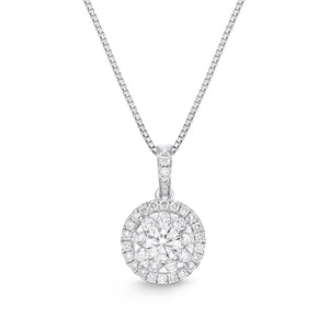 FNBQ149_00 Diamond Bouquets Fashion Necklace