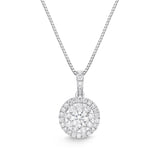 FNBQ149_00 Diamond Bouquets Fashion Necklace
