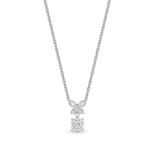 FNBQ166_00 Diamond Bouquets Fashion Necklace