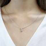 FNBQ166_00 Diamond Bouquets Fashion Necklace