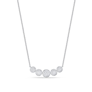FNBQ171_00 Diamond Bouquets Fashion Necklace
