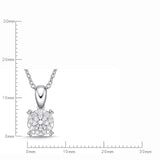FNBQ172_00 Diamond Bouquets Fashion Necklace