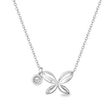 FNBQ308_00 Diamond Bouquets Fashion Necklace