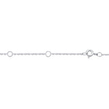 FNBZ101_GD Bezel Diamond Fashion Necklace