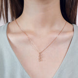 FNBZ101_SB Bezel Sapphire Fashion Necklace