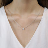 FNCU158_00 Cluster Illusion-setting Necklace